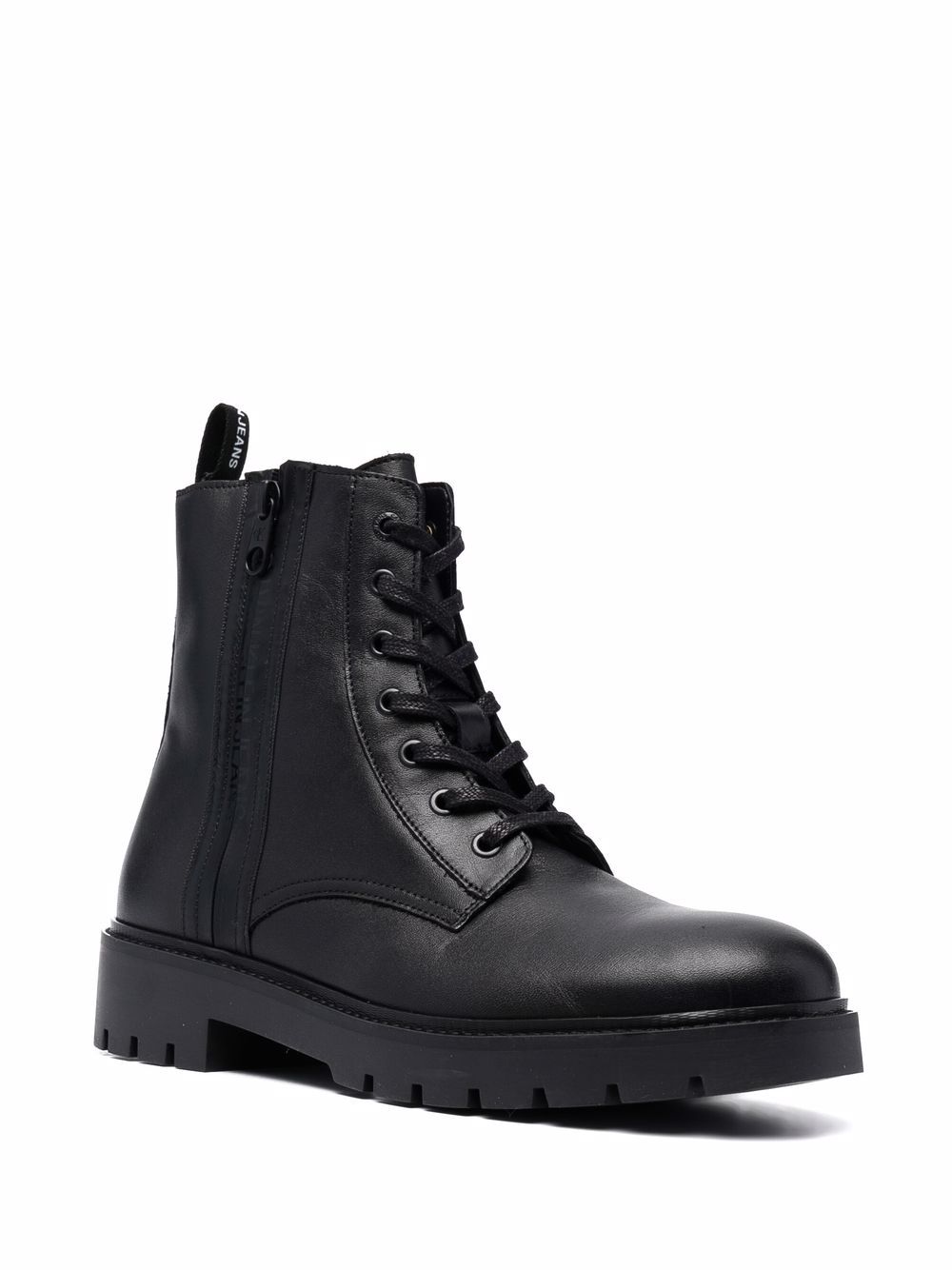 Calvin Klein Combat boots met veters - Zwart