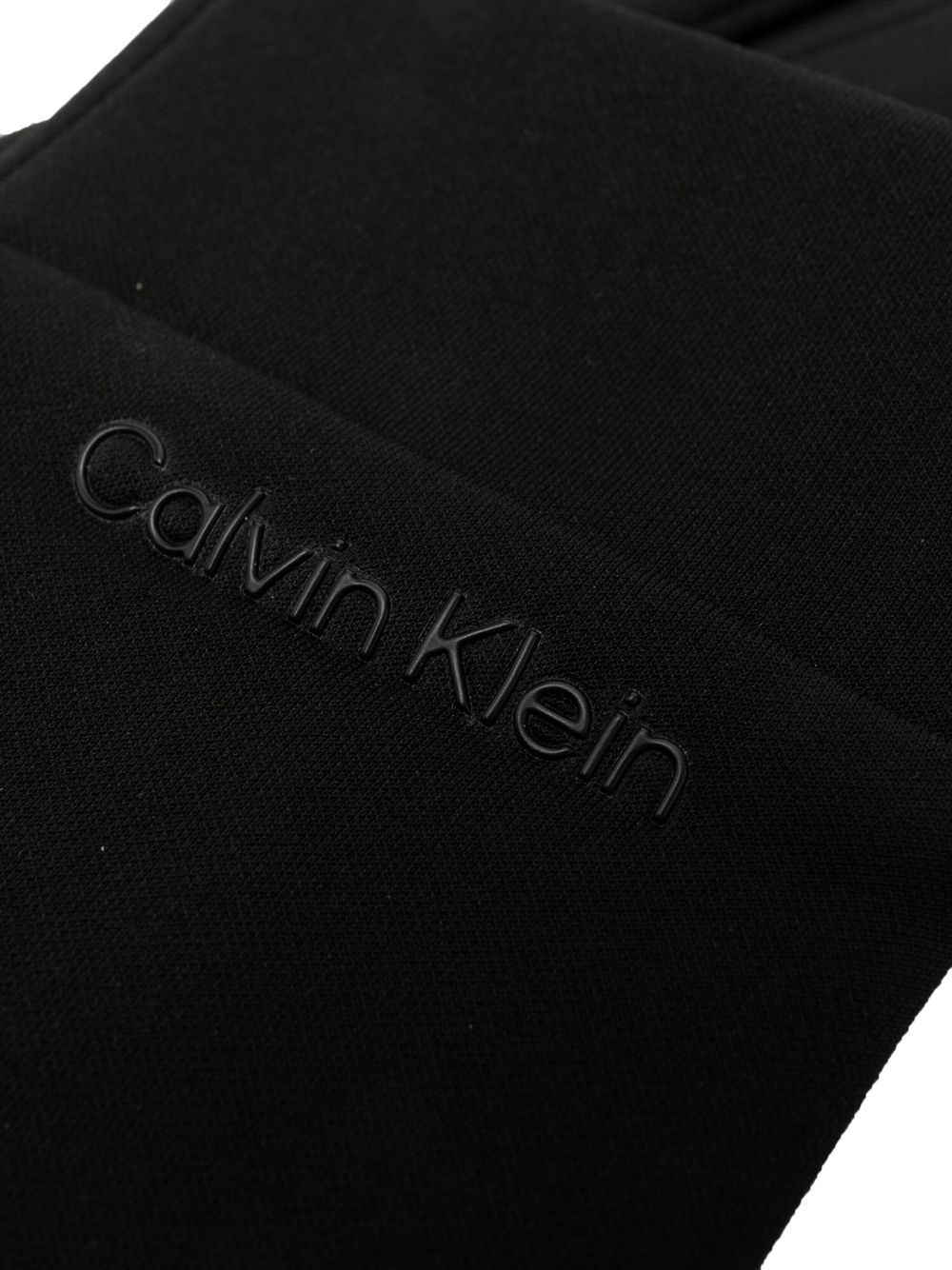 Calvin Klein Handschoenen met logo-reliëf - Zwart