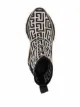 Balmain B Bold wedge sock-style boots