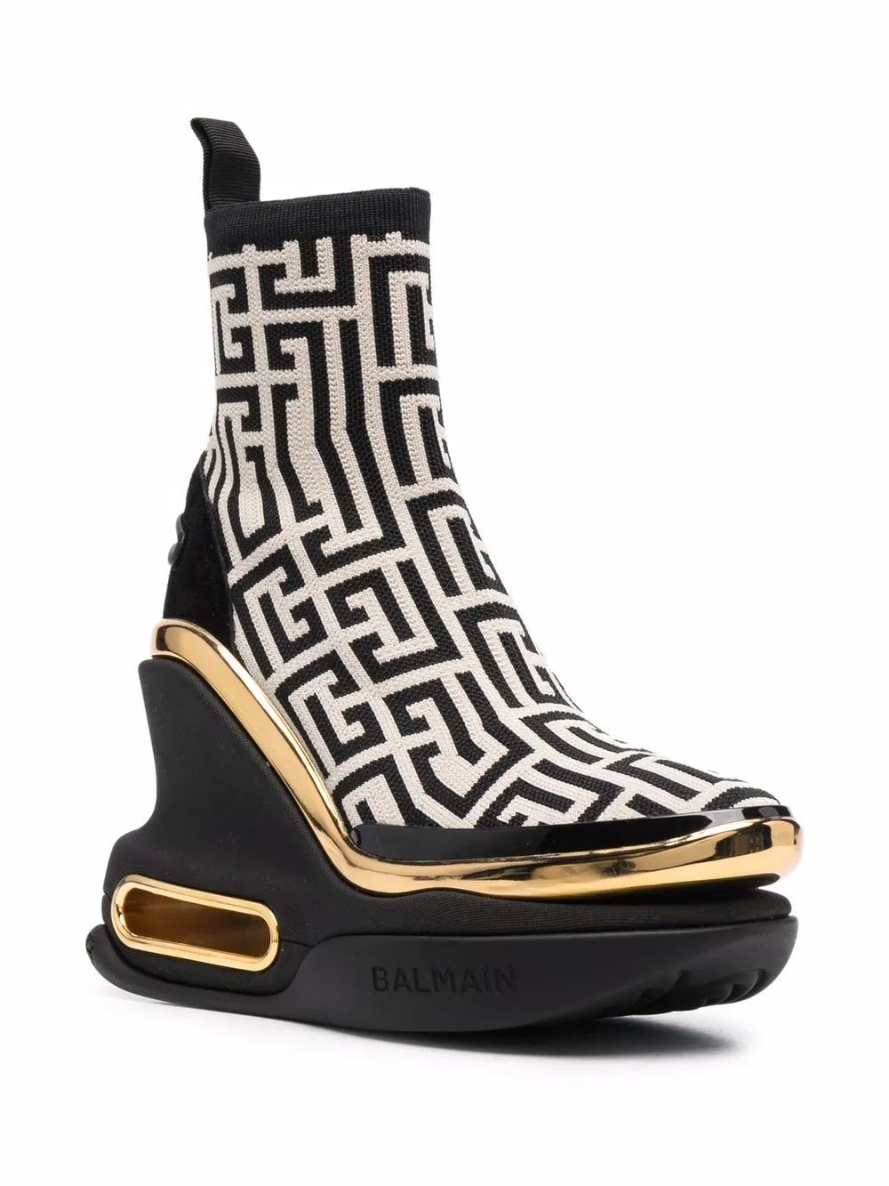 Image 2 of Balmain B Bold wedge sock-style boots