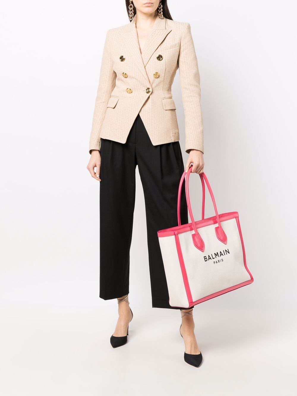 Balmain Blazer met dubbele rij knopen - Beige