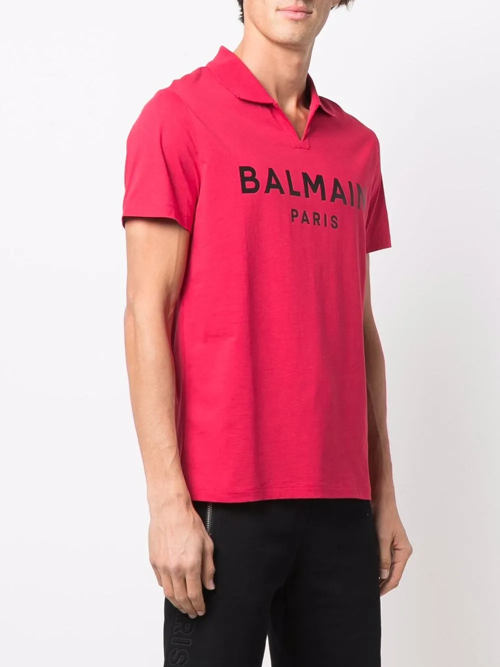 фото Balmain рубашка поло с логотипом