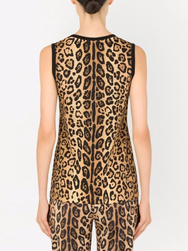 Dolce & Gabbana ドルチェ＆ガッバーナ レオパード タンクトップ
