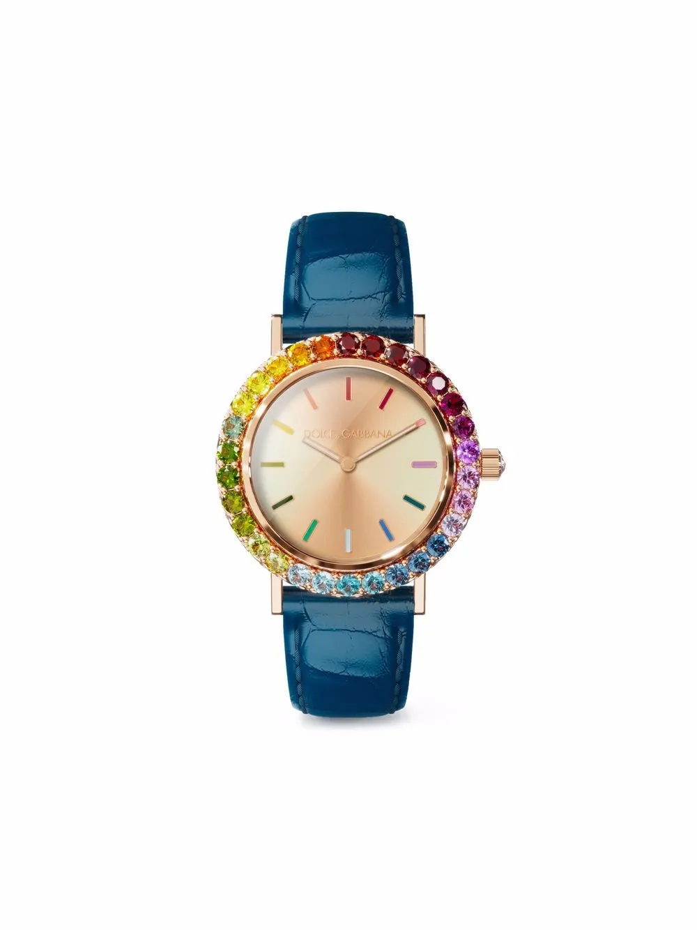 Dolce & Gabbana Iris crystal-embellished 34mm | Blue | Image 1