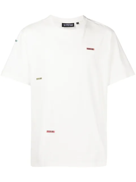 Mostly Heard Rarely Seen barcode patch cotton T-shirt