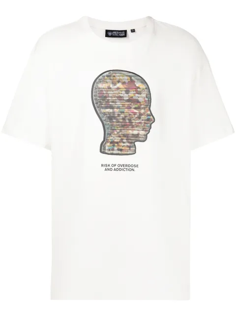 Mostly Heard Rarely Seen graphic-print stretch-cotton T-shirt