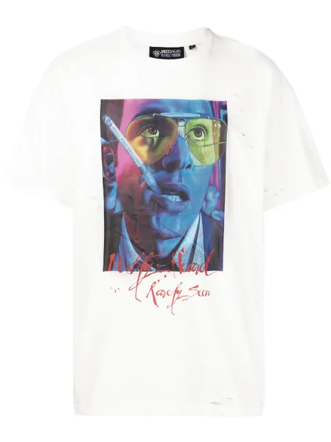 Mostly Heard Rarely Seen playera con estampado gráfico