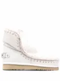 Mou Eskimo 18 logo-embellished ankle boots - White