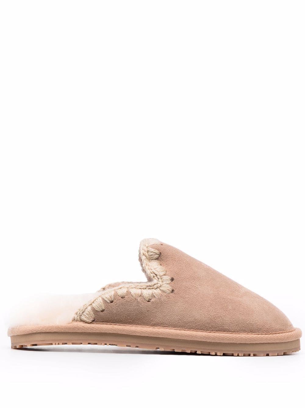 MOU ROUND TOE SUEDE SLIPPERS