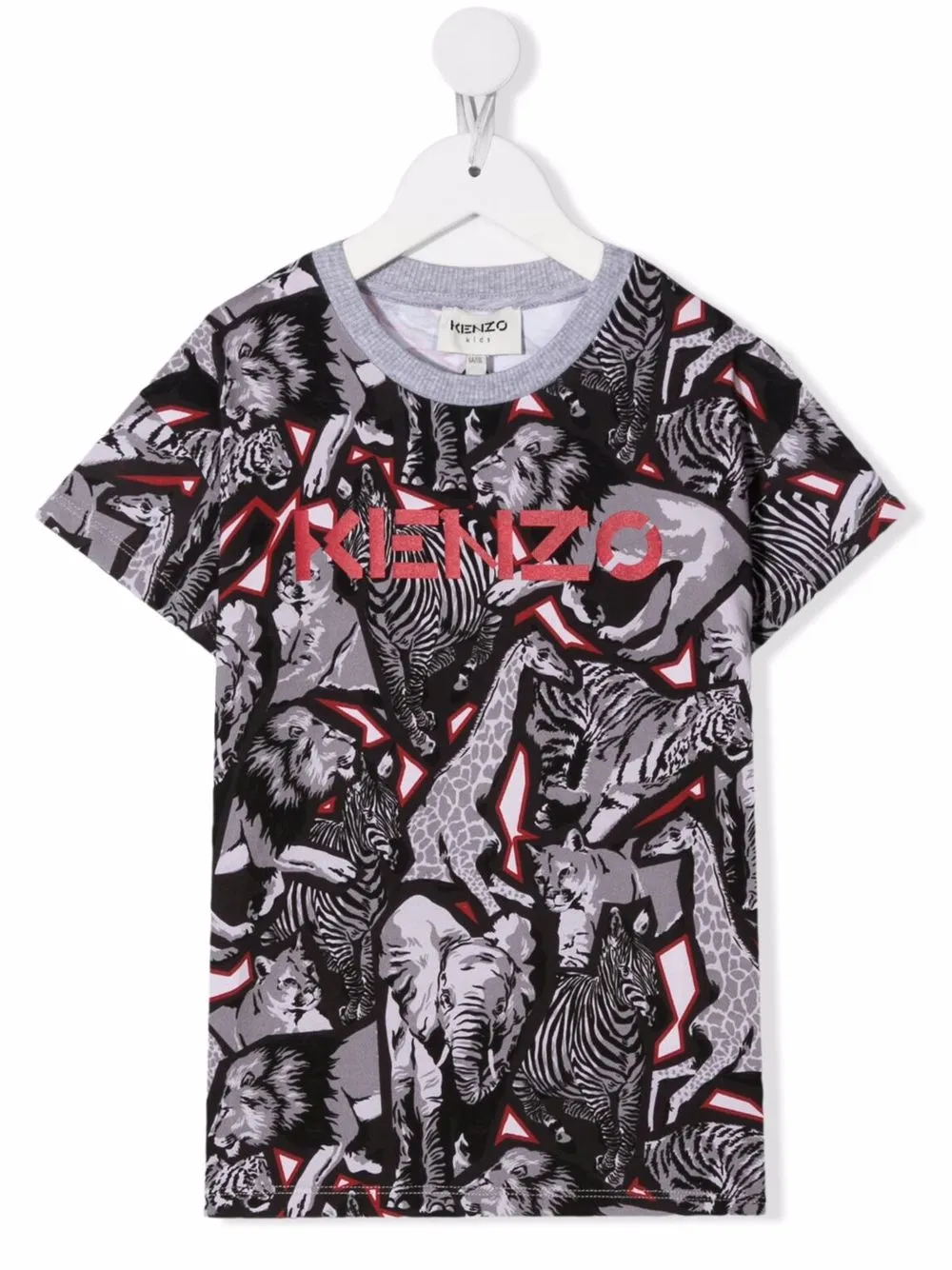 

Kenzo Kids playera con estampado Jungle - Gris