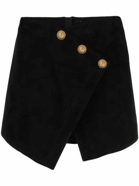 Balmain minijupe à design portefeuille