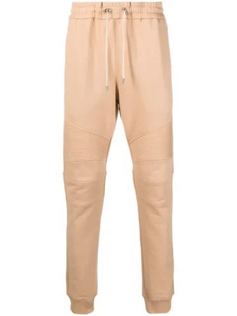 Balmain pants con cordones en la pretina y logo estampado