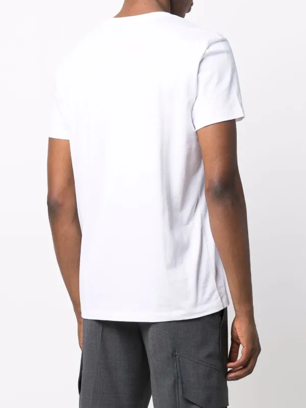 Balmain logo-print Cotton T-shirt | White | FARFETCH
