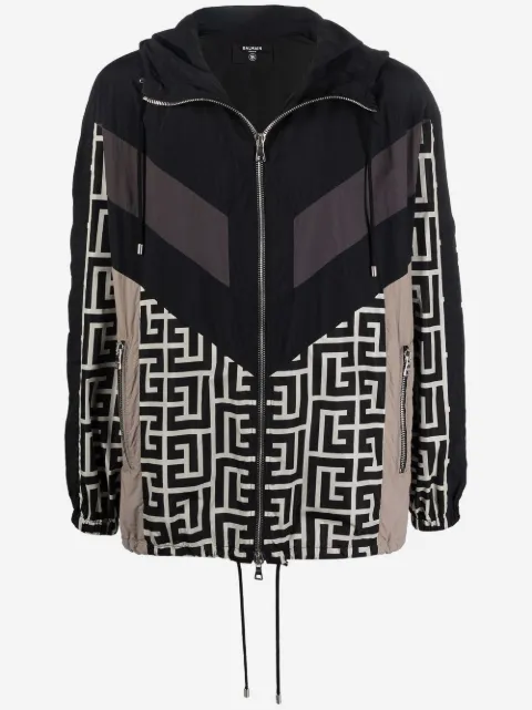 Balmain signature geometric-print jacket