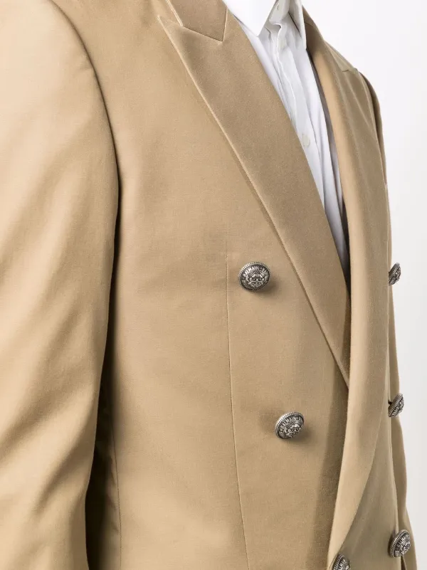 Balmain peak-lapel double-breasted 