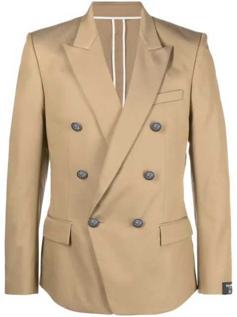 Balmain peak-lapel double-breasted blazer