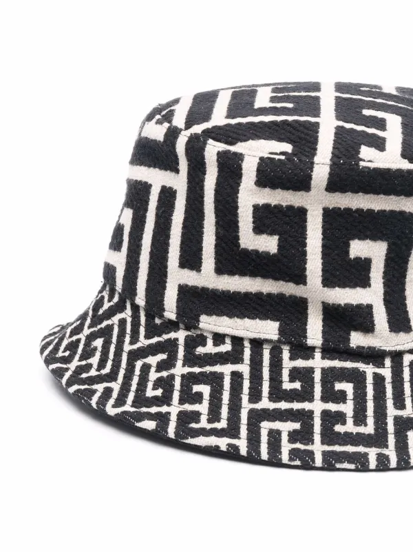 Balmain jacquard-monogram Bucket Hat 