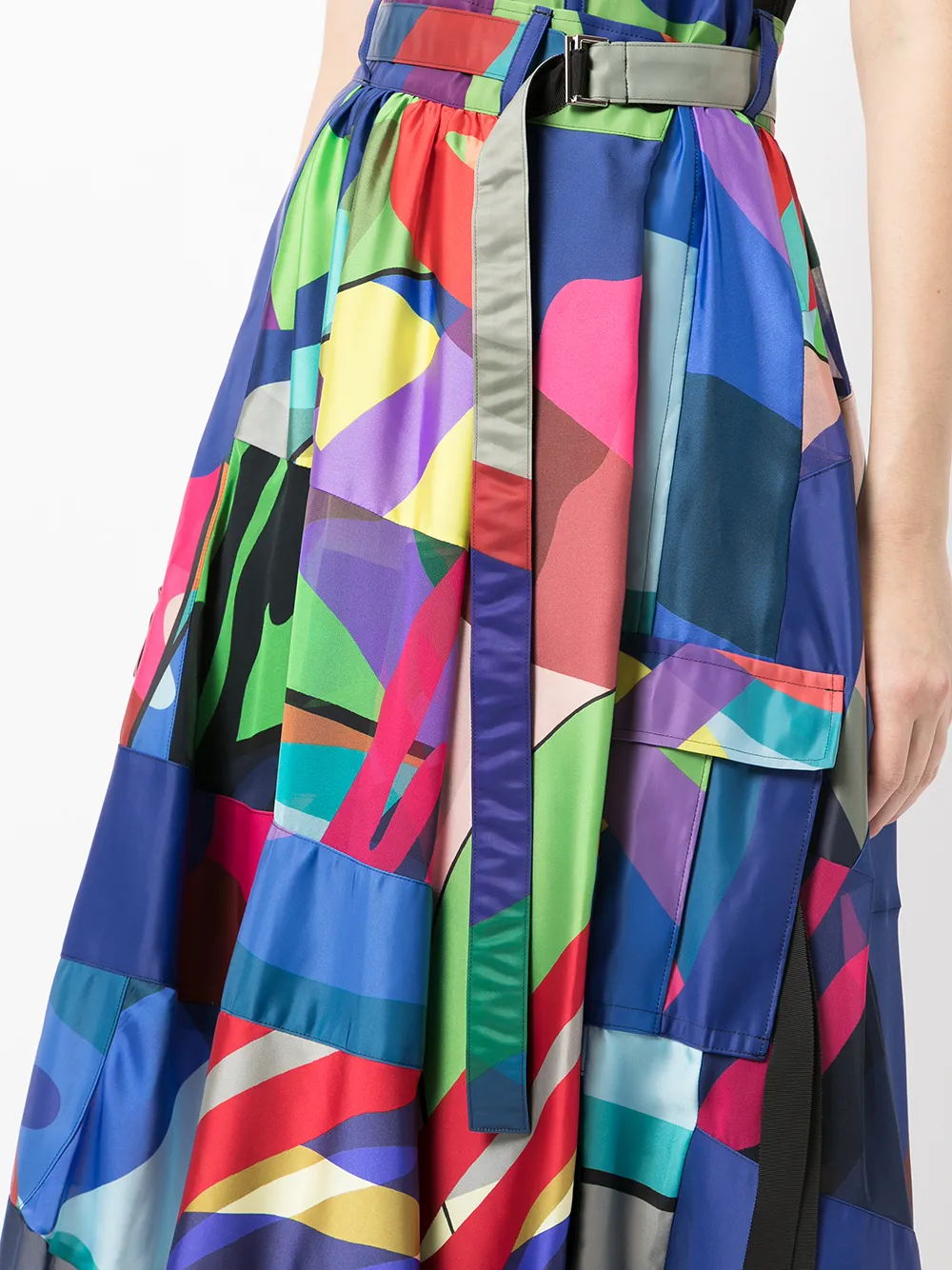 фото Sacai юбка с принтом kaws