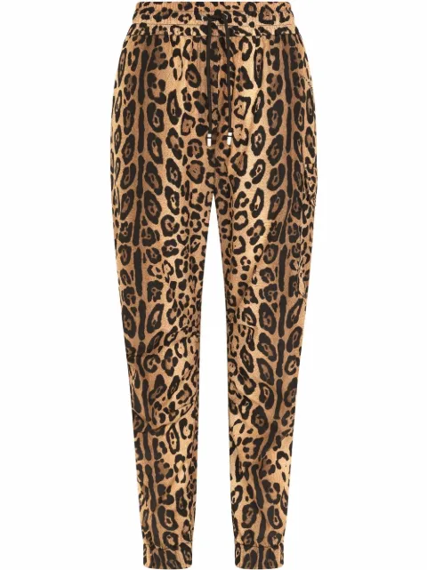 Dolce & Gabbana leopard-print track pants