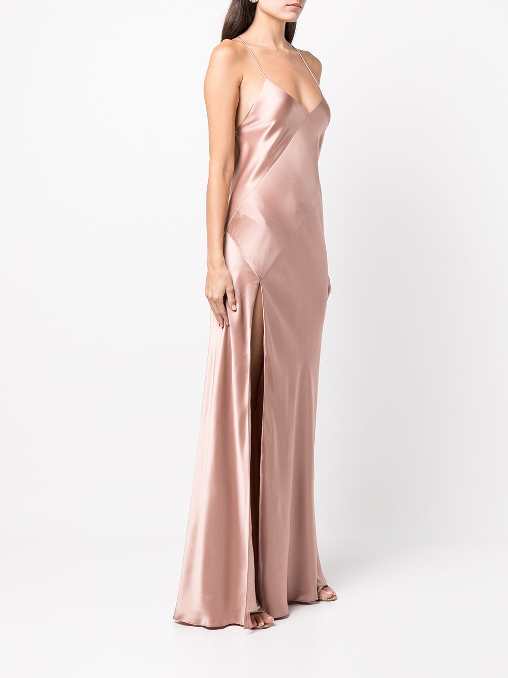 Michelle Mason open-back Silk Gown - Farfetch