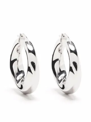 Tom Wood Infinity Sterling Silver Hoops | Silver | FARFETCH NO