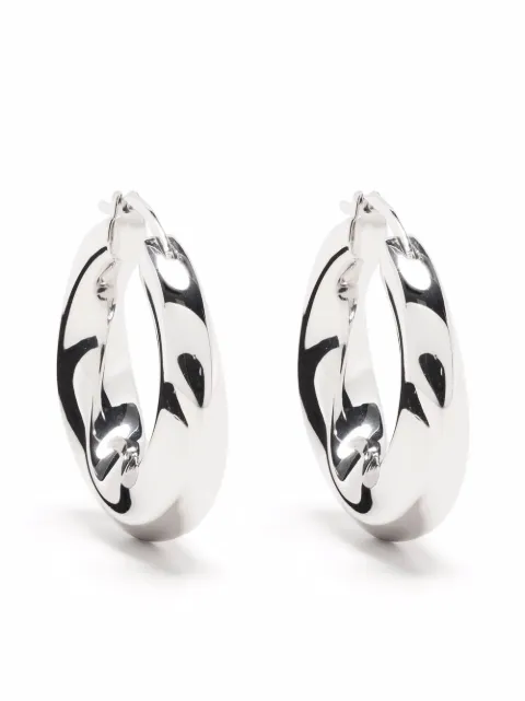 Tom Wood arracadas Infinity en plata de ley