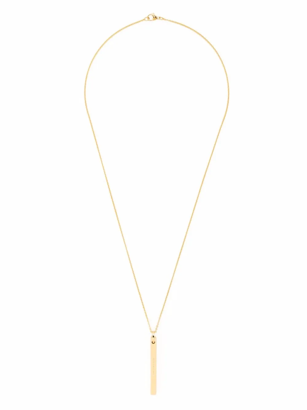 Shop Tom Wood Cube-chain 9kt Gold-plated Sterling-silver Necklace