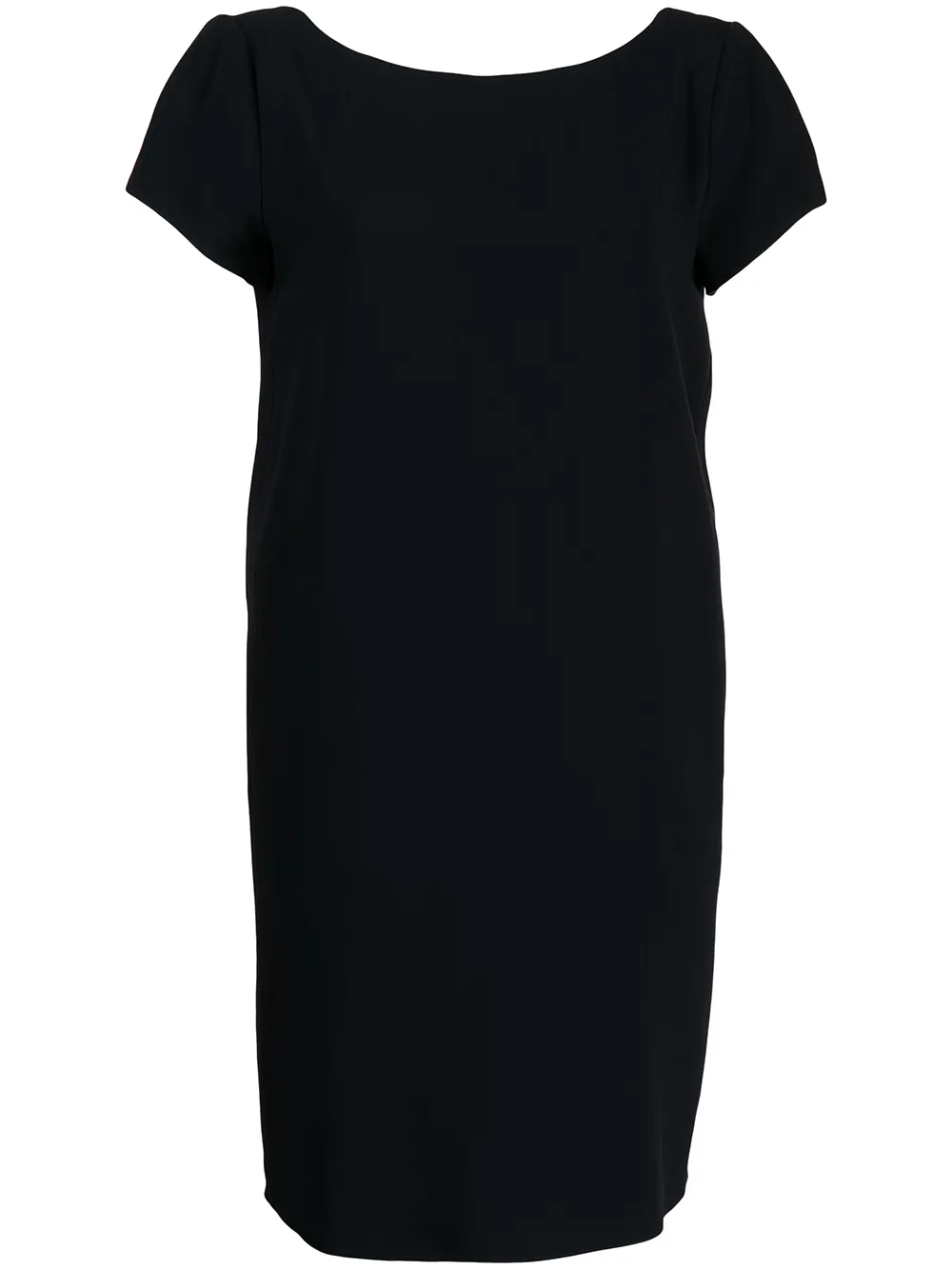 фото Emporio armani платье-трапеция с короткими рукавами
