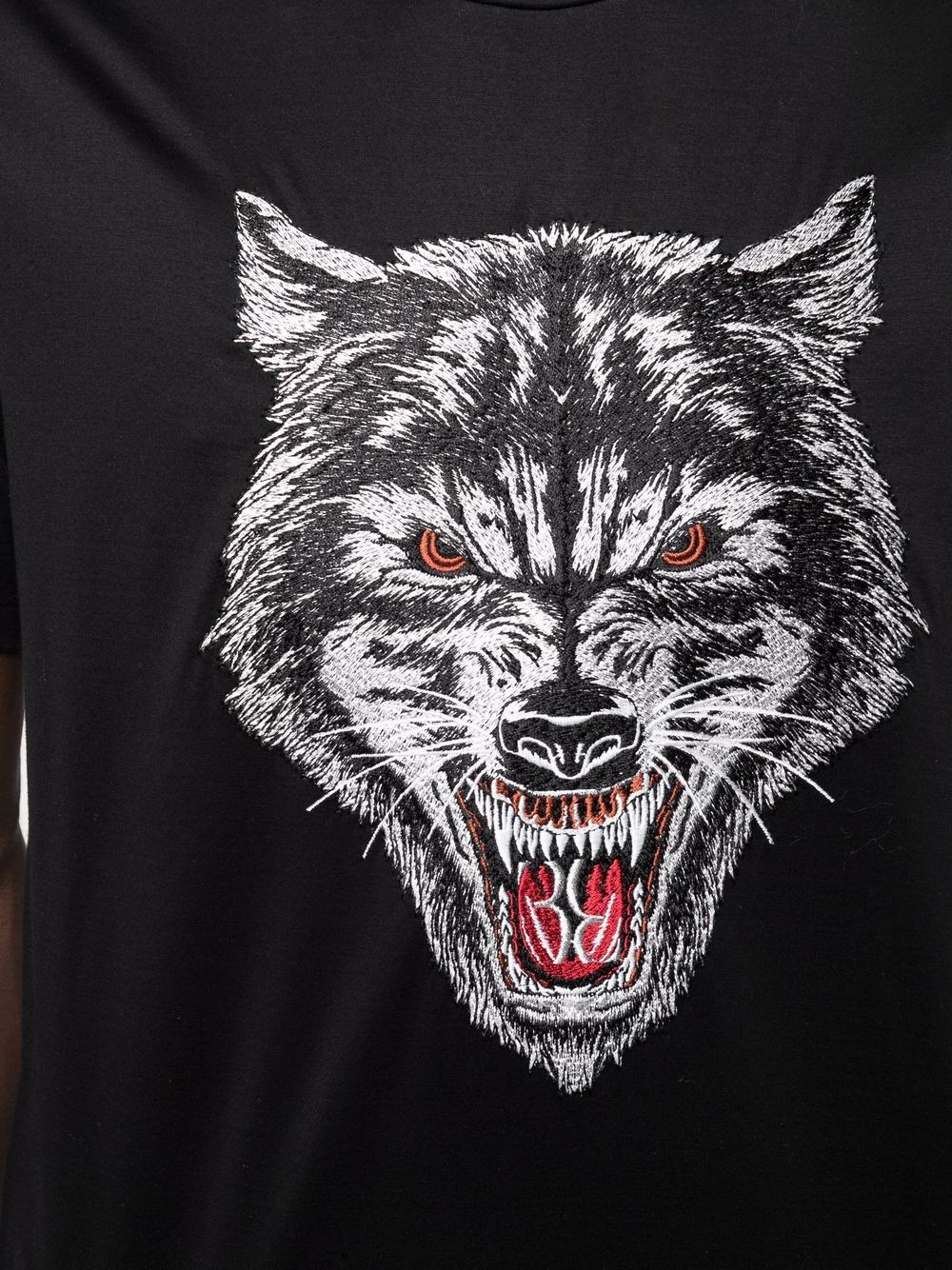Shop Billionaire Wolf-print T-shirt In Black