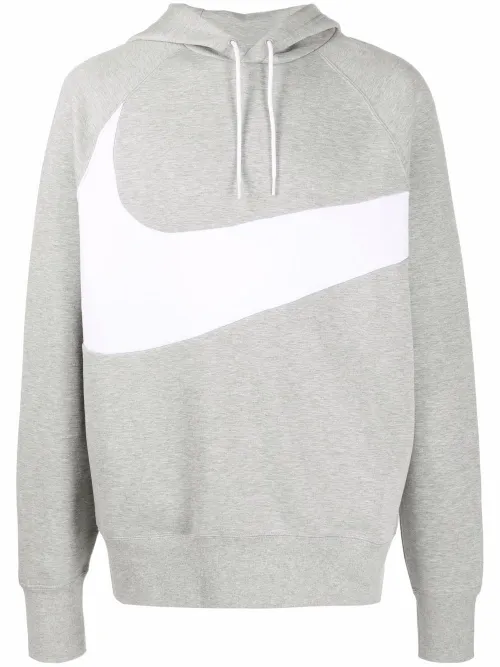 Nike hoodie à logo Swoosh - Gris - Nike - Modalova