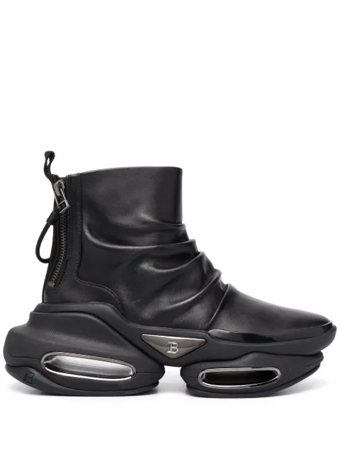 Balmain ruched chunky boots
