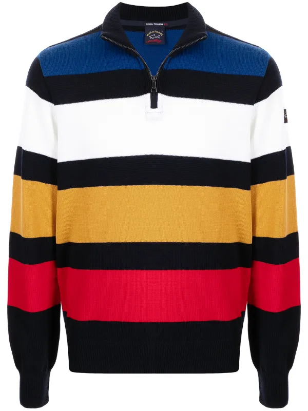 paul and shark striped jumper