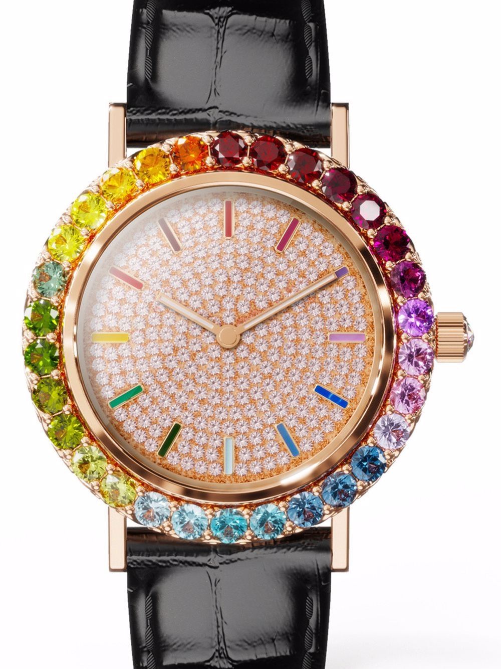 Dolce & Gabbana Iris crystal-embellished 34mm - Black