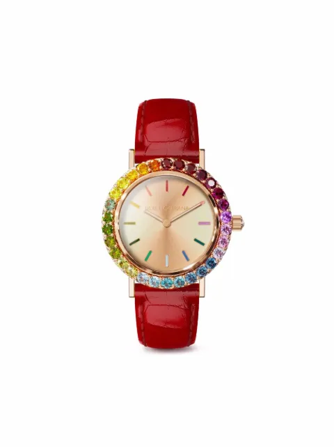 Dolce & Gabbana Iris crystal-embellished 34mm