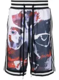 Haculla Painted Basketball track shorts - Blue