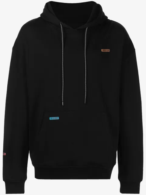 Mostly Heard Rarely Seen barcode patch jersey hoodie