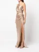 Michelle Mason Asym silk gown