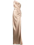 Michelle Mason Asym silk gown - Neutrals