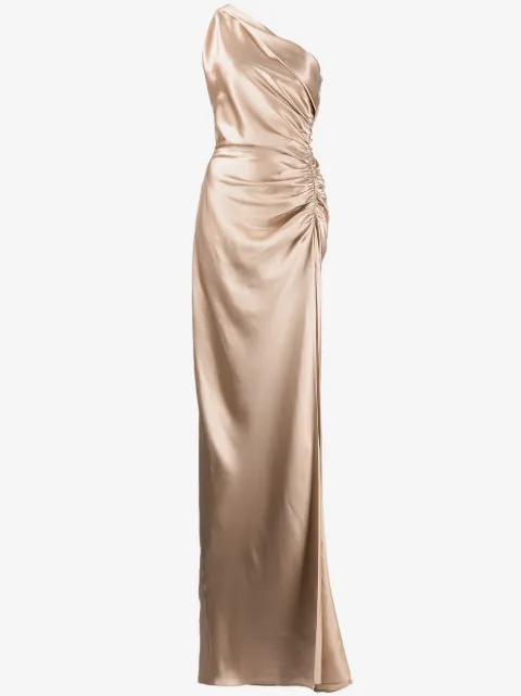 Michelle Mason Asym silk gown