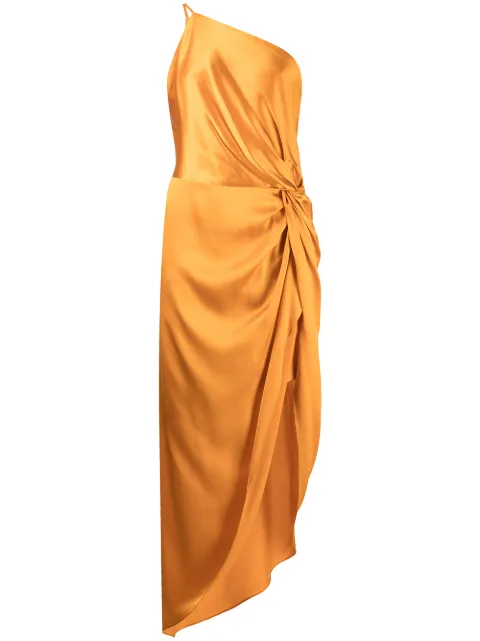 Michelle Mason twist knot silk dress
