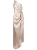 Michelle Mason silk twist knot gown - Neutrals