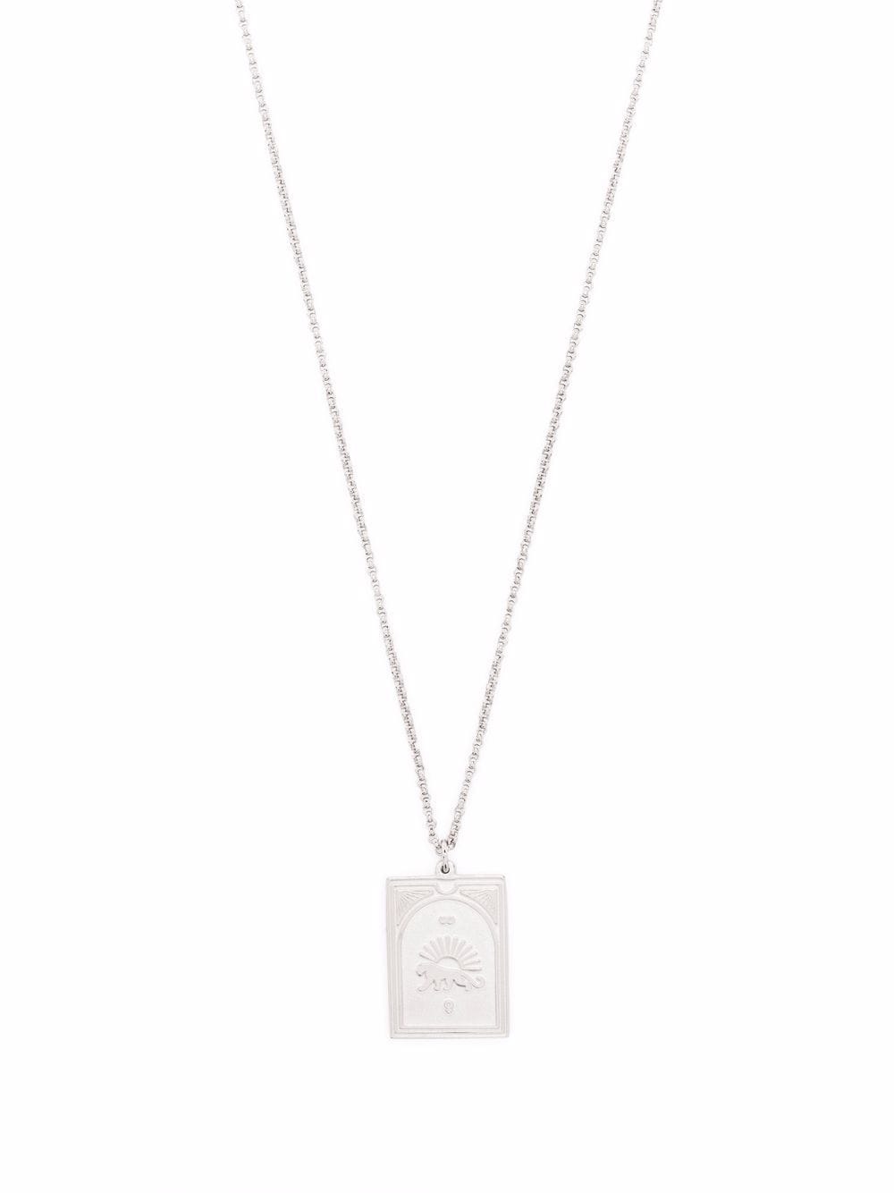 

Tom Wood collar Tarot Strength en plata de ley con dije - Plateado