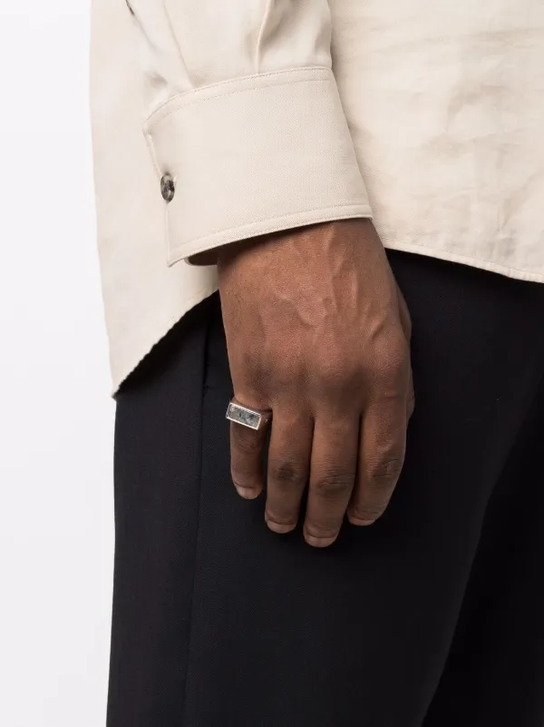 Tom Wood Larvikite-detail Signet Ring - Farfetch