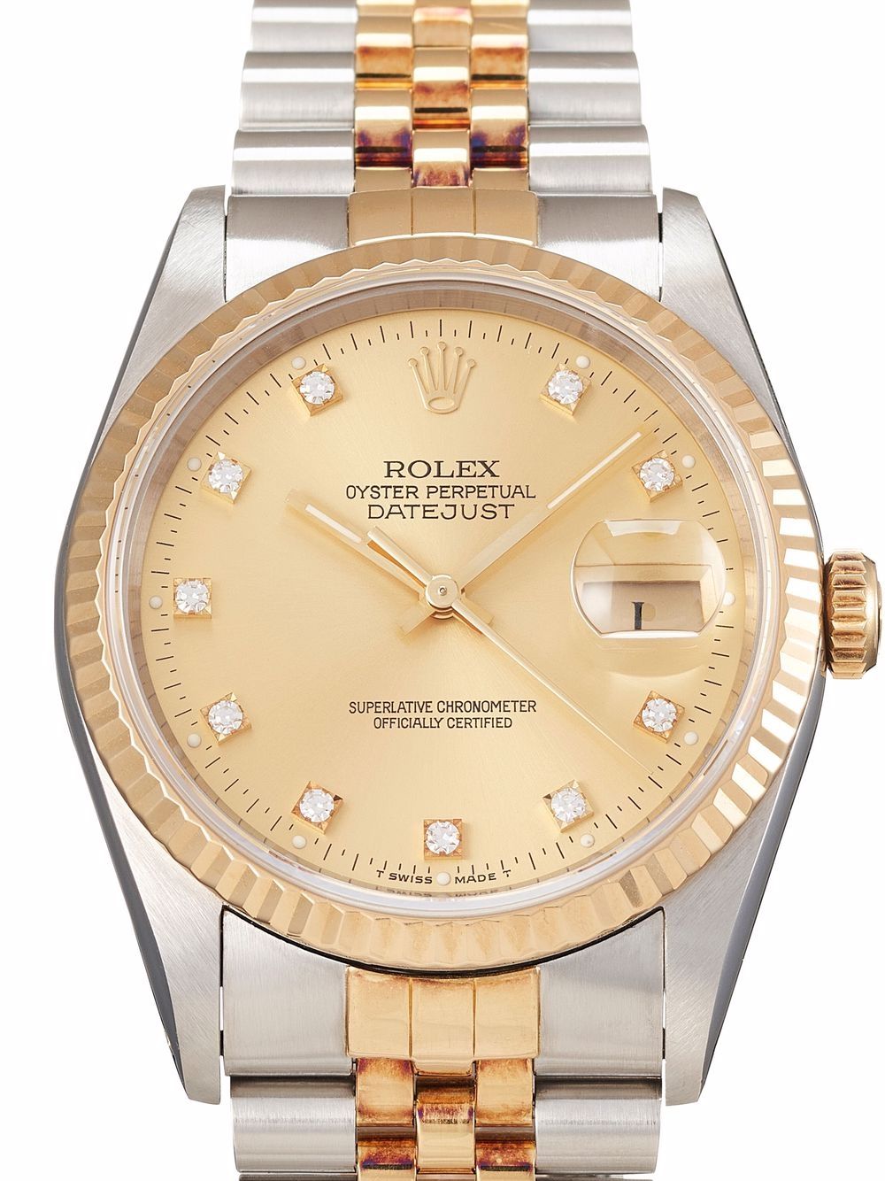 фото Rolex наручные часы datejust pre-owned 36 мм 1990-х годов