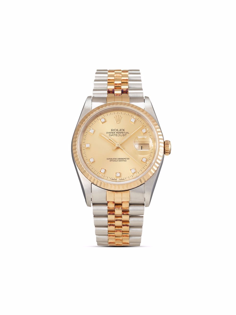 фото Rolex наручные часы datejust pre-owned 36 мм 1990-х годов