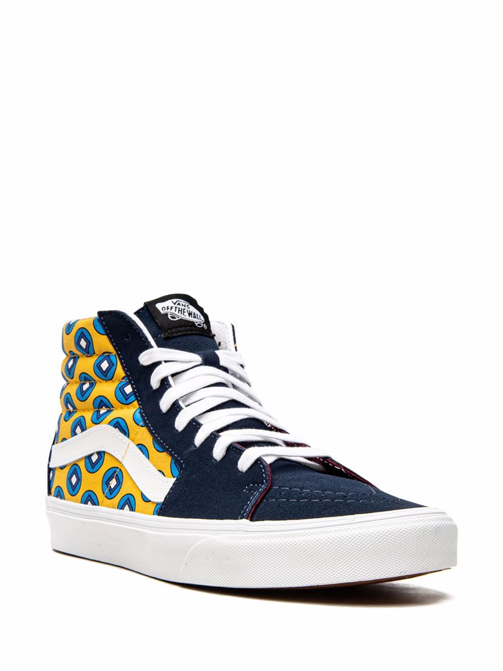 Shop Vans Sk8-hi "tie Print Mix" Sneakers In Blue