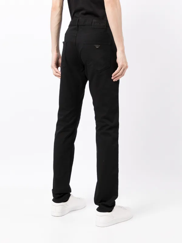 Emporio Armani J06 slim-fit Jeans Black FARFETCH ID