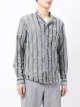 Emporio Armani abstract-woven longsleeved shirt