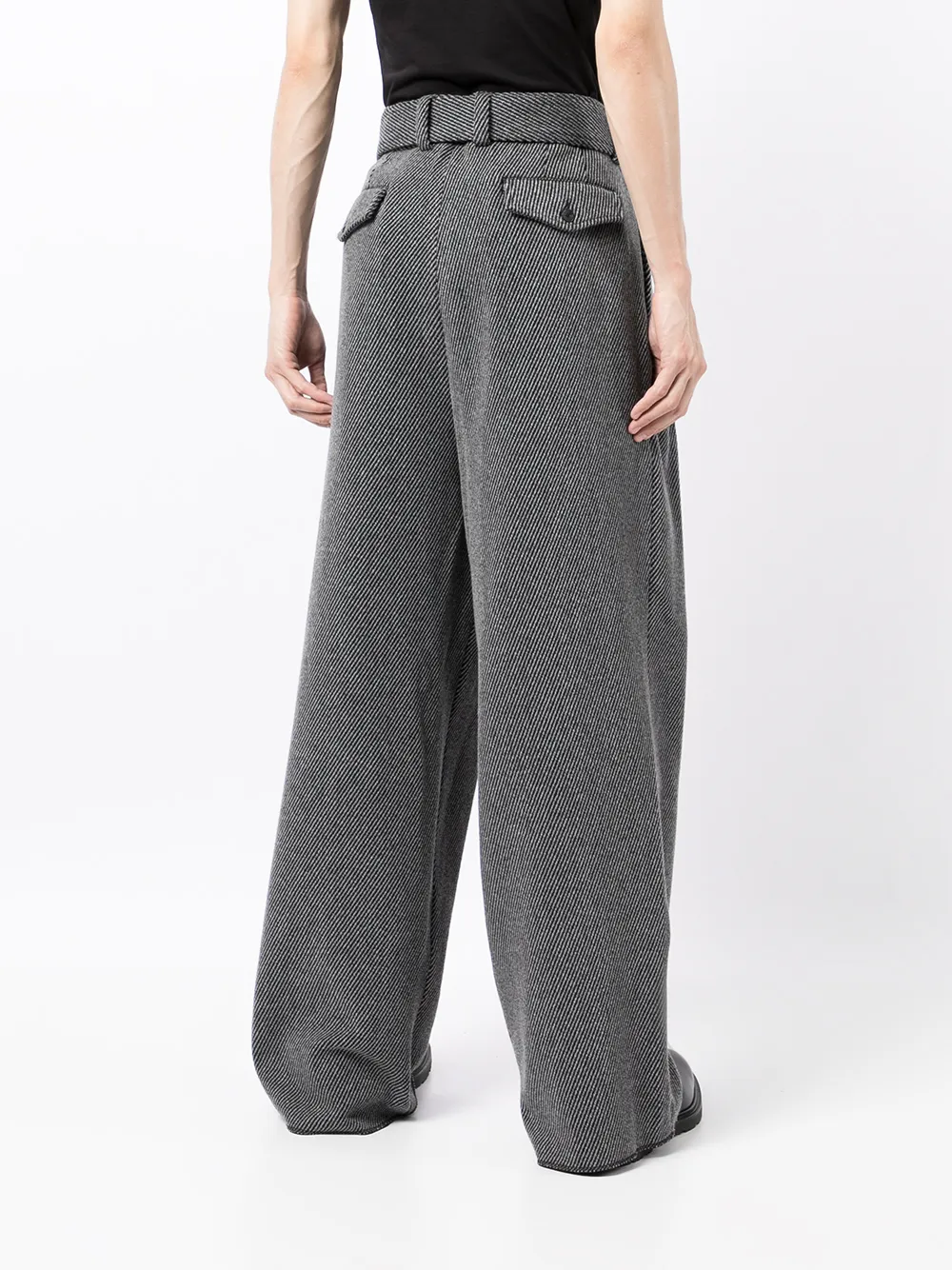 фото Emporio armani широкие брюки с поясом