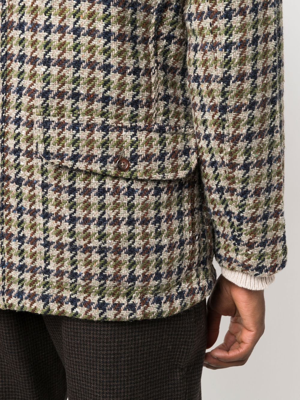 фото Universal works houndstooth-pattern jacket